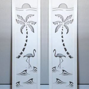 Coastal Charm Shutter Flamingo sold in pair left and right 2shuters