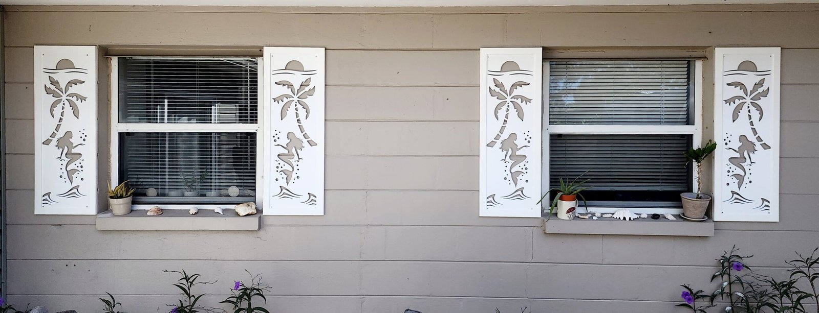 Coastal Charm Shutter Mermaid sold in pair left and right 2shuters - Image 6