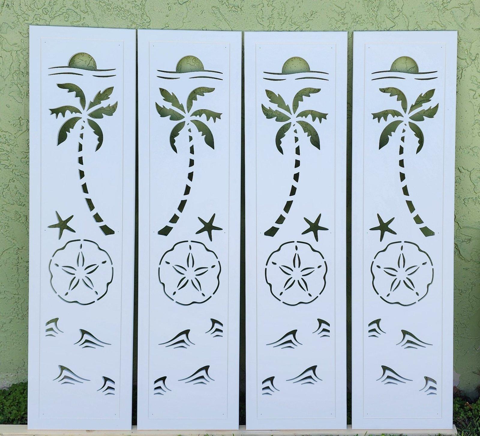 Coastal Charm Shutter Sand dollar sold in pair left and right 2shuters - Image 3