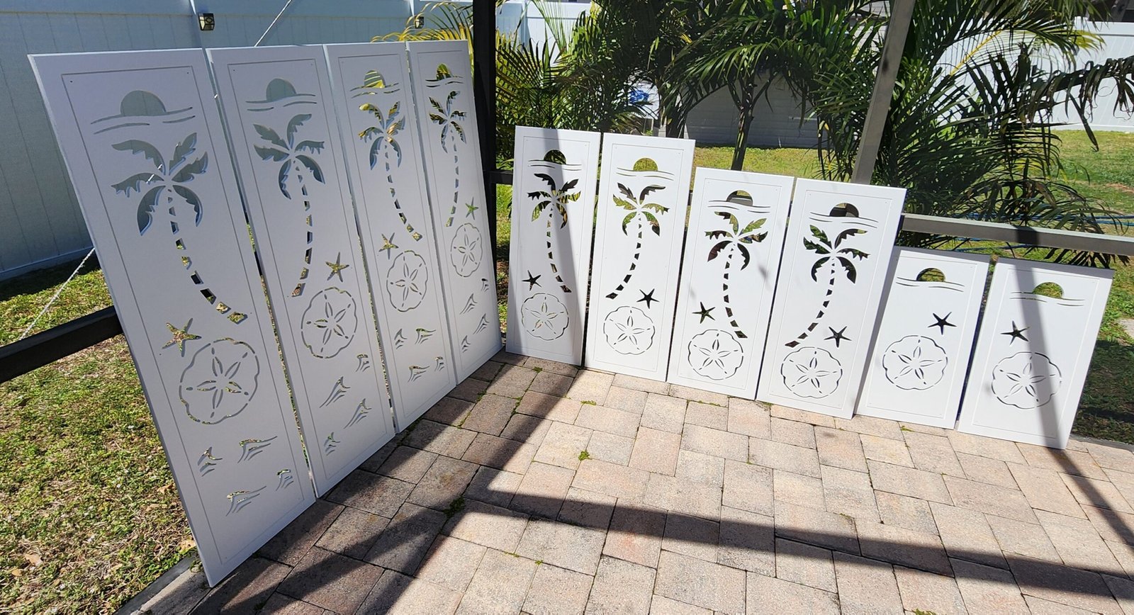 Coastal Charm Shutter Sand dollar sold in pair left and right 2shuters - Image 4