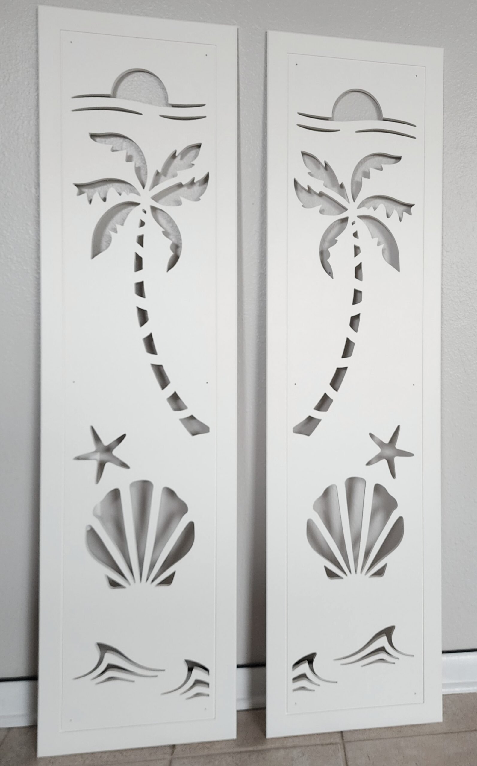 Coastal Charm Shutter Seashell sold in pair left and right 2shuters - Image 2