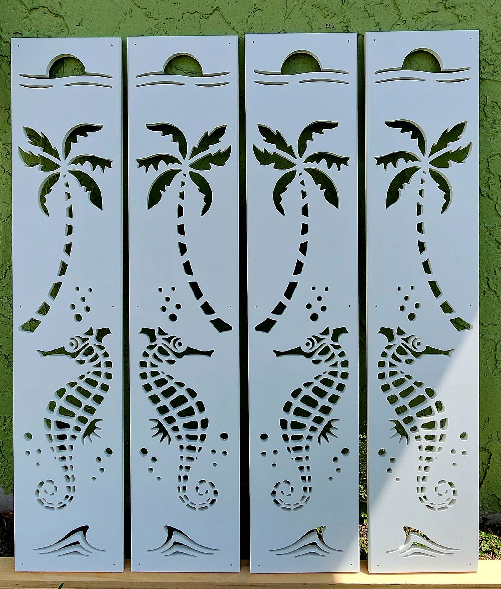 Seaside Charm Shutter Seahorse sold in pair left and right 2shuters - Image 4