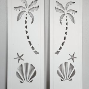 Coastal Charm Shutter Seashell sold in pair left and right 2shuters