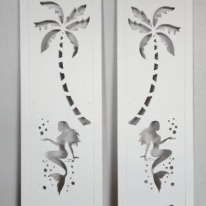 Coastal Charm Shutter Mermaid sold in pair left and right 2shuters