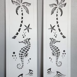 Seaside Charm Shutter Seahorse sold in pair left and right 2shuters