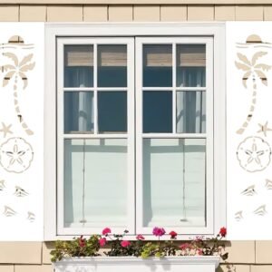 Coastal Charm Shutter Sand dollar sold in pair left and right 2shuters