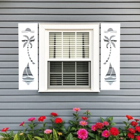 Seaside Shutter Sailboat sold in pair left and right 2shuters