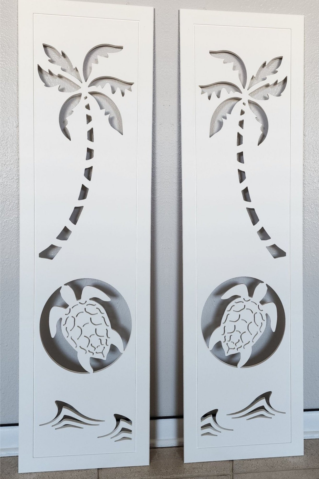 Seaside Shutter Sunset Turtle sold in pair left and right 2shuters - Image 2