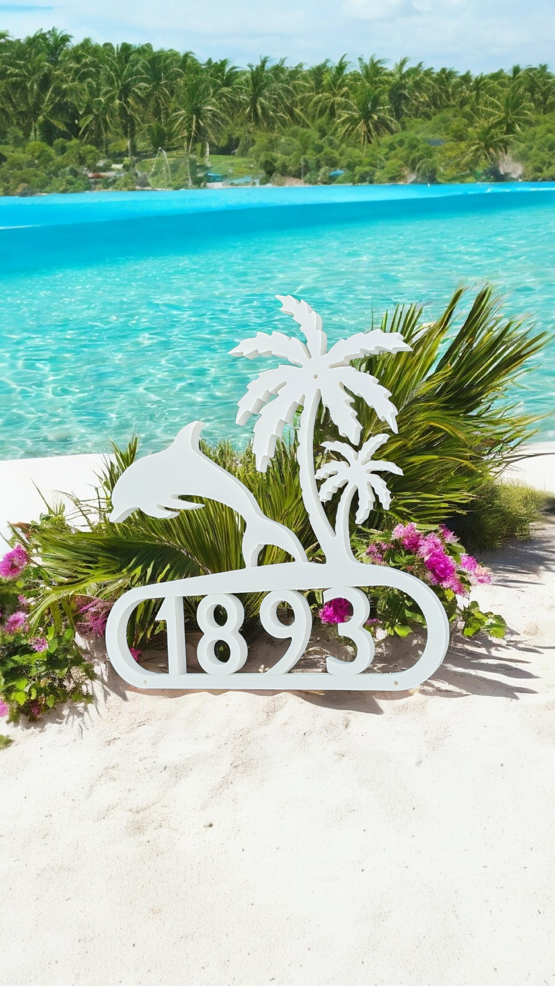 Decorative House Number Dolphin design - Image 4